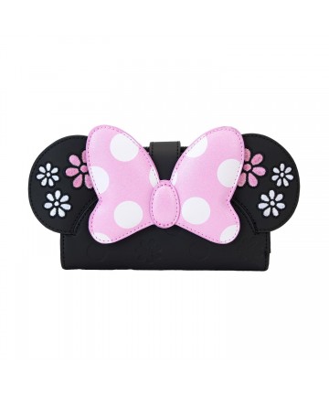 Loungefly Disney: Minnie - Floral Rock The Dots Flap Wallet (WDWA3202)