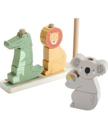 Fischer-Price: Wooden Stack  Sort Animals (HXV04)