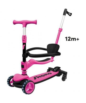 AS SHOKO: Prime 4 in 1 PLUS Scooter Ροζ (5004-50523)