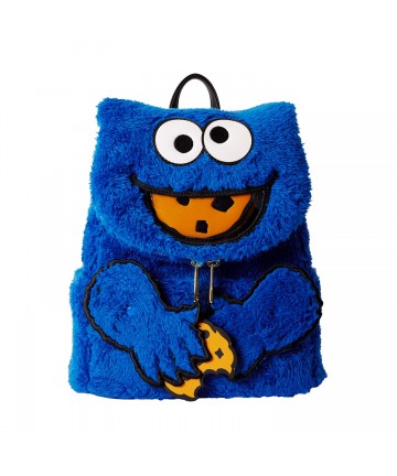 Loungefly Sesame Street: Cookie Monster Plush Mini Backpack (SESBK0013)