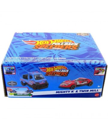 Mattel Hot Wheels: Pull-Back Speeders - Mighty K  Twin Mill (HWH58)