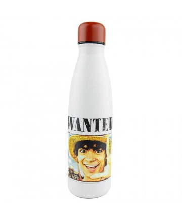 Cinereplicas Animation: One Piece - Wanted Luffy Stainless Water Bottle (CR4092)