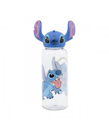 Stor: Stitch Flowers - 3D Figurine Bottle (560ml) (74860)