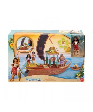 Mattel Disney Βαϊάνα Mini Κούκλες Βαϊάνα & Καράβι (JBT78​)