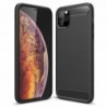 Carbon Case Flexible Cover Case for iPhone 11 black