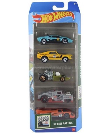 Mattel Hot Wheels - Retro Racers (Set Of 5) (HTV50)