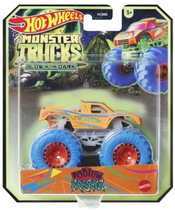 Mattel Hot Wheels Monster Trucks: Glow in The Dark - Podium Crasher (HWC78)