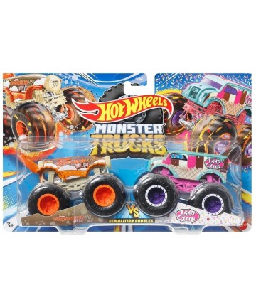 Mattel Hot Wheels Monster Trucks: Demolition Doubles - Carbonator XXL HWFloat VS 1 Bad Scoop (HWN67)