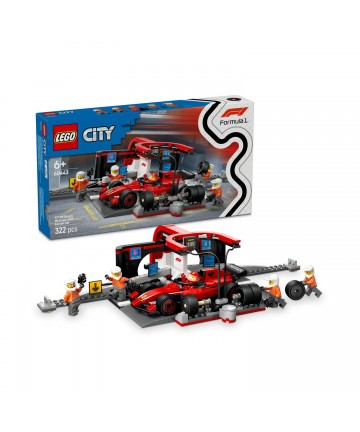 LEGO® City: F1® Pit Stop & Pit Crew with Ferrari Car (60443)