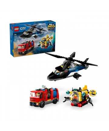 LEGO® City: Helicopter, Fire Truck & Submarine Remix (60462)