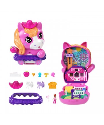 Mattel Polly Pocket: Tiny Worlds - Pony Rodeo Playset (JCR39)