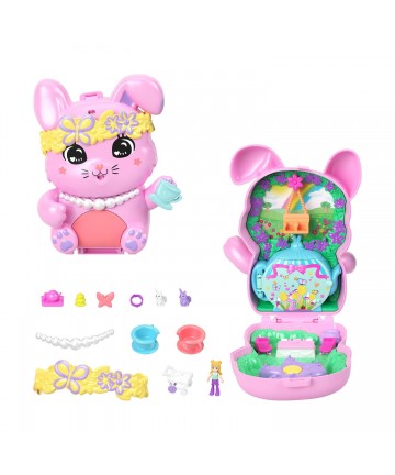 Mattel Polly Pocket: Tiny Worlds - Tea Party Bunny Playset (JCR40)