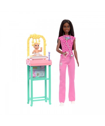 Mattel Barbie: You Can Be Anything - Doctor Doll with Black Hair and Dark Skin (JCR73)