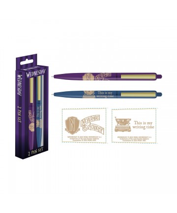 Pyramid: Wednesday - Nevermore Pen Set 2Pk (SR74439)