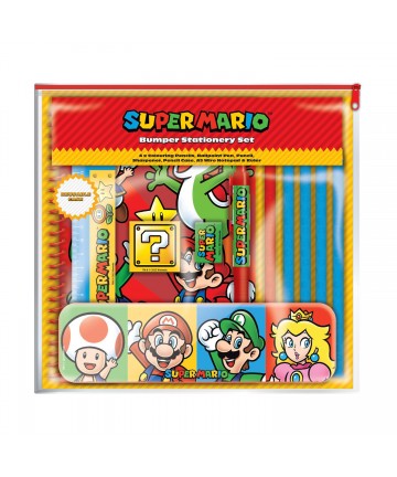 Pyramid Nintendo: Super Mario - Core Colour Block Bumper Stationery Set (SR74118)