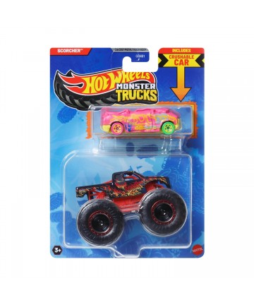 Mattel Hot Wheels: Monster Trucks - Scorcher 2 Pack Vehicles (JCG31)