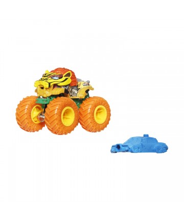 Mattel Hot Wheels: Monster Trucks Beast Bashers - Rebel-Lion Die-Cast Vehicle (JCD75)