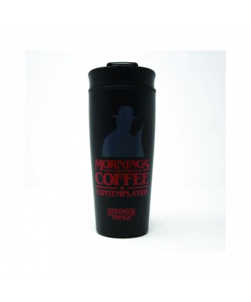 Pyramid Stranger Things - Coffee and Contemplation Metal Travel Mug (MTM25371)