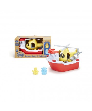 Green Toys: Rescue Boat with Helicopter (RBH1-1155)