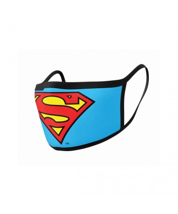 Pyramid DC Superman (Logo) Mask - 2Pack Face Covers (GP85559)