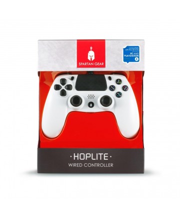 Spartan Gear - Hoplite Wired Controller (compatible with PC and playstation 4) (colour: White)