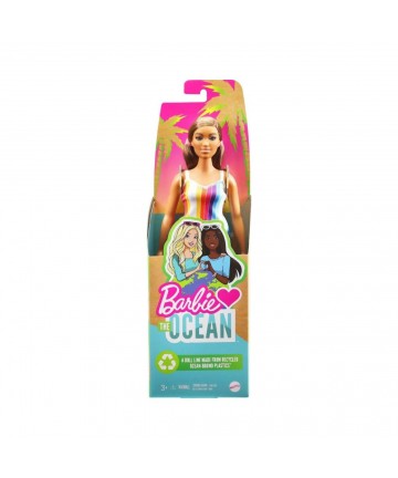 Mattel Barbie: Loves The Ocean - Coloured Brunette Doll (GRB38)