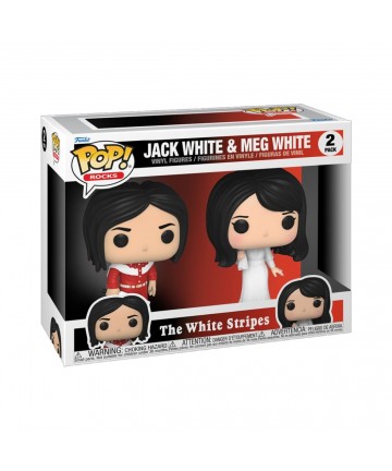 Funko Pop! 2-Pack Rocks: The White Stripes - Jack White  Meg White Vinyl Figures