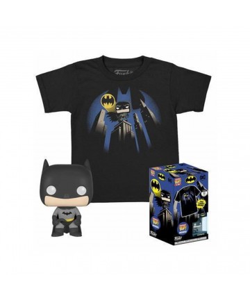 Funko Pocket Pop!  Tee (Child): DC - Batman (Special Edition) Vinyl Figure  T-Shirt (L)