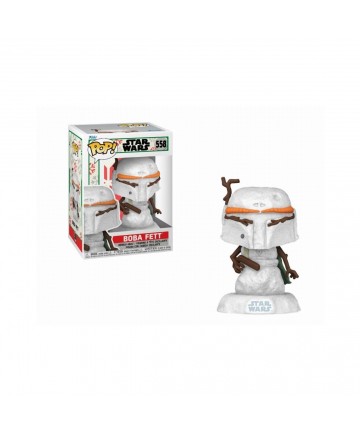 Funko Pop! Disney Star Wars: Holiday - Boba Fett (SNWMN) 558 Bobble-Head Vinyl Figure