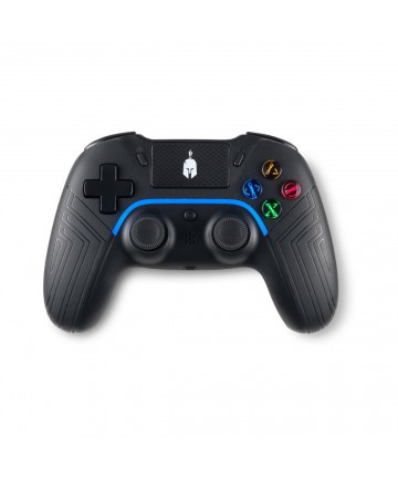 Spartan Gear - Aspis 4 Wired  Wireless Controller (Compatible with PC [wired] and Playstation 4 [wireless]) (colour:Black)