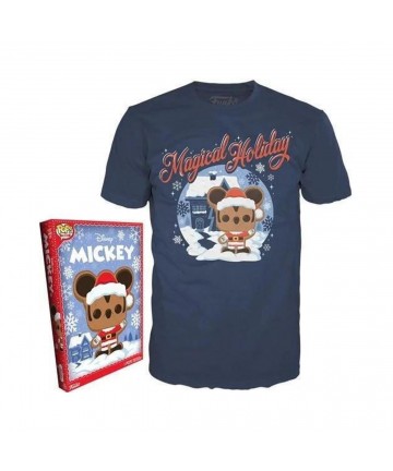 Funko Boxed Tees: Disney Holiday - Santa Mickey (L)