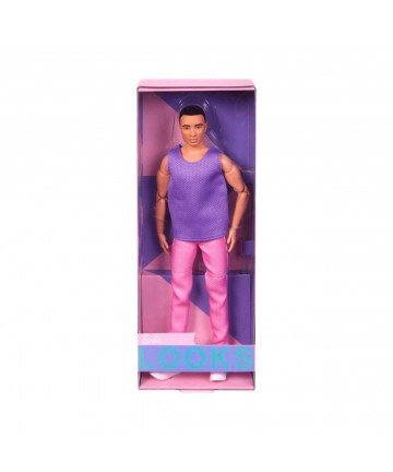 Mattel Barbie Signature Looks: Ken Doll with Purple Shirt Model 17 (HJW84)