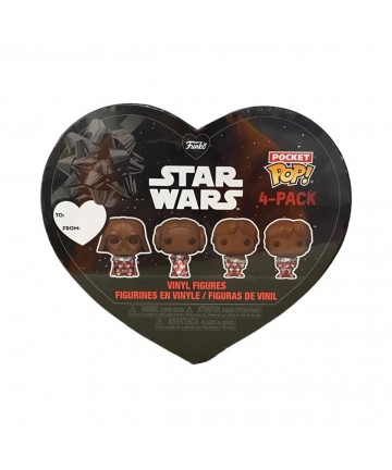 Funko Pocket Pop! 4-Pack: Disney Star Wars - Chocolate Valentines Box Vinyl Figures