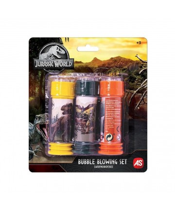 AS Jurassic World Bubble Blowing Set (3 Pieces) (5200-01364)