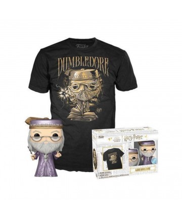 Funko Pop!  Tee (Adult): Harry Potter - Dumbledore with Wand (Metallic) (Special Edition)Vinyl Figure  T-Shirt (M)