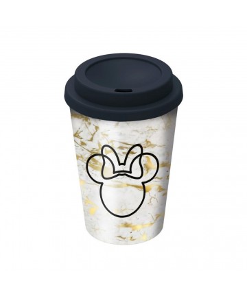 Stor Minnie Small Plastic Double-Walled Coffee Tumbler (390ml)