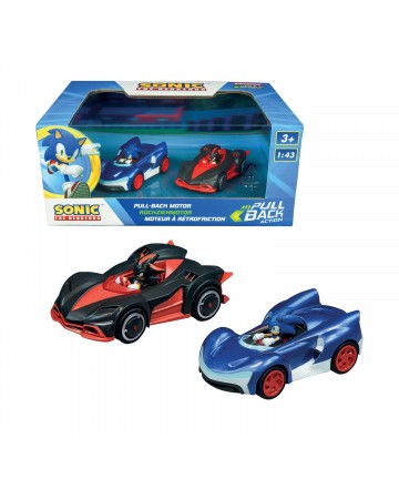 Carrera Pull Speed: Team Sonic Racing - Sonic vs. Shadow Twinpack Pull Back Motor - 1:43 (15813023)