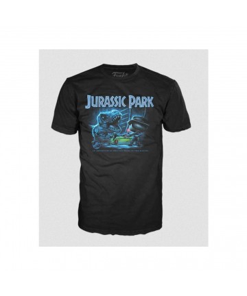 Funko Pop! Tee: Jurassic Park - T-Rex with Jeep (M)