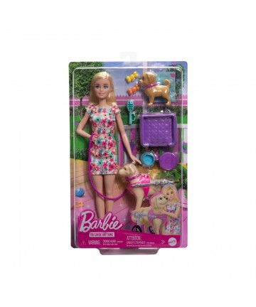 Mattel Barbie®: You Can Be Anything - Doll with Puppies and Pet Wheelchair Playset (HTK37)