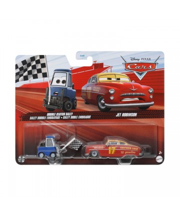 Mattel Disney Pixar: Cars On the Road - Double Clutch Daley & Jet Robinson Vehicles (Set of 2) (HTX17)