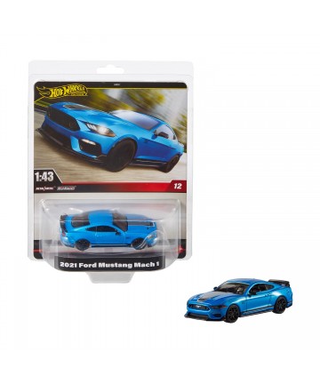 Mattel Hot Wheels: Premium Real Readers - 2021 Ford Mustang Mach 1 1:43 Vehicle (HWT09)