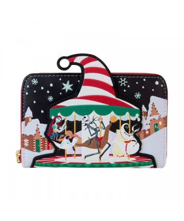 Loungefly Disney: The Nightmare Before Christmas - Journey To Christmas Town Zip Around Wallet (WDWA3159)