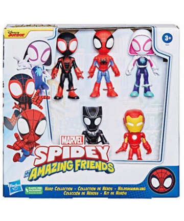 Hasbro Disney Junior Marvel: Spidey and his Amazing Friends - Hero Collection Pack Figures (F8401)