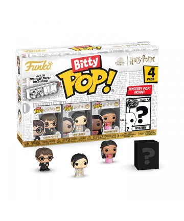 Funko Bitty Pop! 4-Pack: Harry Potter Goblet of Fire - Harry Potter, Cho Chang, Parvati Patil, Mystery Pop! Vinyl Figures