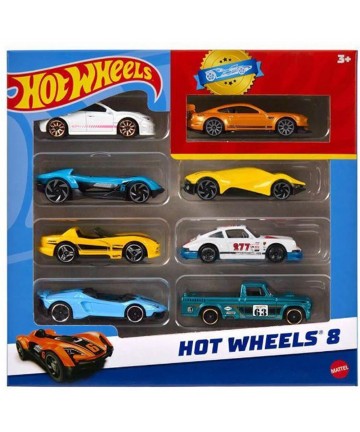 Mattel Hot Wheels: Hot Wheels 8 - Random Vehicles Set (HPV78)