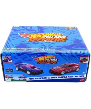 Mattel Hot Wheels: Pull-Back Speeders - Mod Speeder  2004 Mazda RX8 Custom (HWH53)