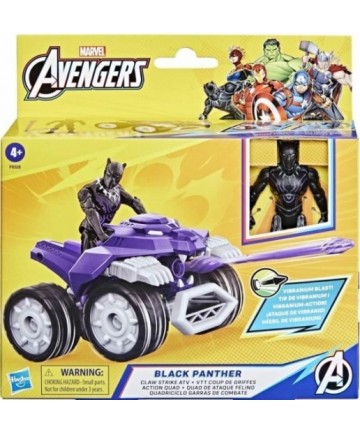 Hasbro Marvel: Avengers -Black Panther 4In Figure Vehicle (F9328)