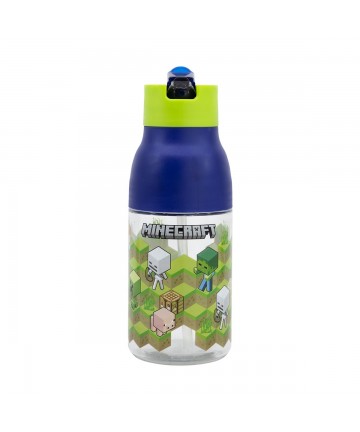 Stor: Minecraft - Isometric Double Opening Sipper Ecozen Bottle (420ml) (40465)