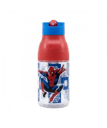 Stor Marvel: Spiderman Black Board -  Double Opening Sipper Ecozen Bottle (420ml) (74735)