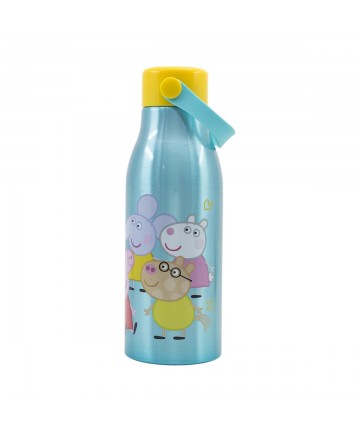 Stor: Peppa Pig Core 2022 - Flexi Handle Aluminium Bottle (760ml) (13961)